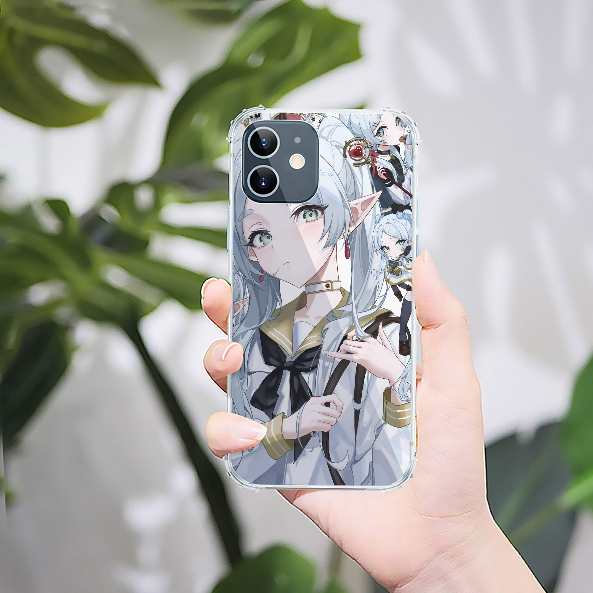 （画像用） 葬送のフリーレン Frieren 【iPhone 12シリーズ対応】透明スマホケース（クリアソフトケース）